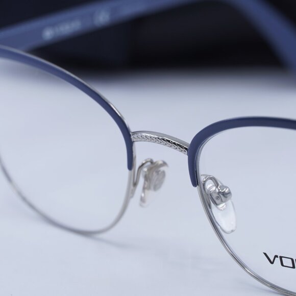 🕶️ New Vogue VO4088 5082 Eyeglasses - Blue/Silver Frame 50mm - Picture 10 of 12